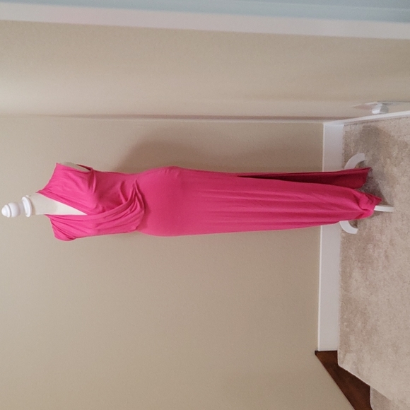 NWOT - Vibrant Pink Maxi dress - Picture 3 of 6